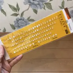 ウチダ ボールペン用定規 No.1 テンプレート UCHIDA 英字数字定規