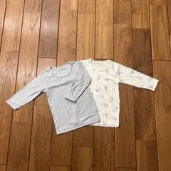 Cottoli　ベビー長袖肌着 2枚セット　80