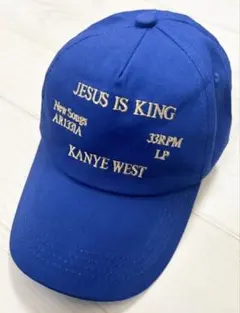 kanye west カニエウェスト JESUS キャップ 紺 - メルカリ