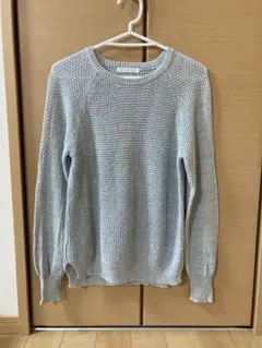 chaopanic typy ラメ入り　セーターニット　春秋セーターメッシュ