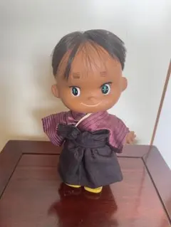 昭和レトロ キューピー人形 当時物 着物ソフビ ヴィンテージ 割烹着 ビンテージ