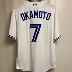 【超希少！新品タグ付】岡本和真ブルージェイズ50周年記念ユニフォームMLB正規品 超希少！新品タグ付】岡本和真ブルージェイズ50周年記念ユニフォーム