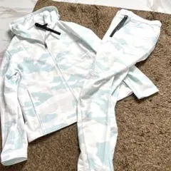 未使用タグ付き✨ WJK ジャージ セットアップ 迷彩 24ss ブルー XL