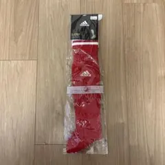 adidas サッカーソックス　赤　25〜27cm