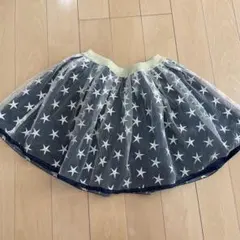メゾピアノ　星柄キラキラチュールスカート