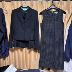 レディース　ジャケット、スカートとチェックワンピース3点セット　9号158センチ