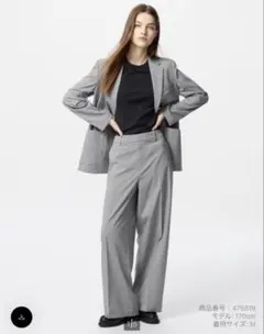 UNIQLO 感動ワイドパンツ M 03 GRAY