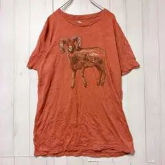 13-27【M】エービー Tシャツ クルーネック 動物風景柄 アウトドアのサムネイル