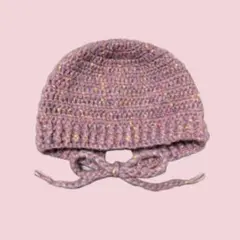 バラクラバ フード帽 ボンネット ピンク