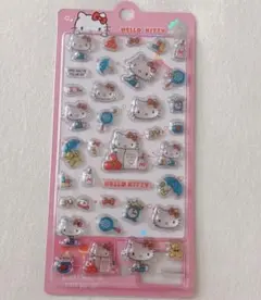 【1個】クリア3D立体シール【ハローキティ】