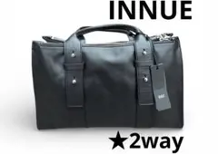 INNUE 黒 レザー トートバッグ ショルダーバッグ★2wayのサムネイル