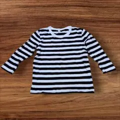 無印良品 ボーダー長袖Tシャツ 90cm