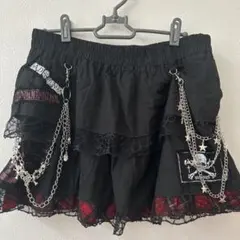 MAD GIRL 赤黒チェック ゴスパンク スカート マッドガール Lサイズ