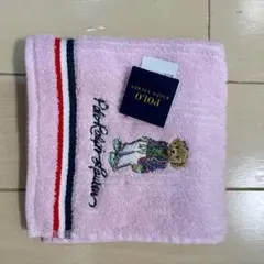 《新品》Ralph Lauren ポロ・ベア刺繍 ピンクハンカチ