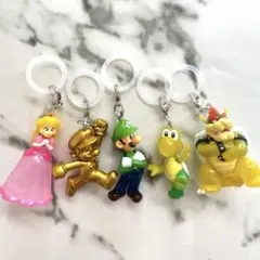 スーパーマリオ めじるしアクセサリー ピーチ ルイージ ノコノコ クッパ