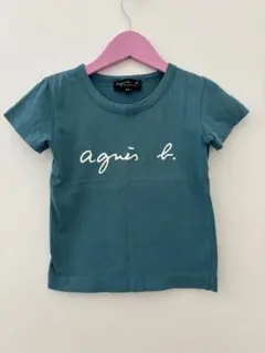 ［キッズ95］agnès b. Tシャツ XS ターコイズブルー