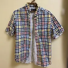 BEAMS HEART 半袖シャツ M マルチカラー チェック