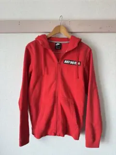 USED NIKE フルジップパーカー レッド