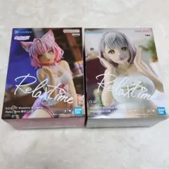 ホロライブ　Relaxtimeフィギュア　白銀ノエル、博衣こより2体セット