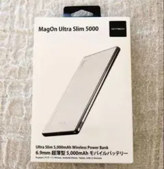 MagOn Ultra Slim 5000 モバイルバッテリー ホワイトのサムネイル