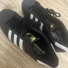 もち様adidas Superstar ブラック/ホワイト スニーカー