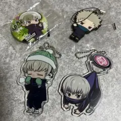 呪術廻戦 狗巻棘 キーホルダー 缶バッジ 4点セット