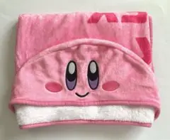 カービィ フード付きブランケット 約60×100cm にっこり