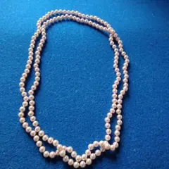 ピンク パール風 ロングネックレス