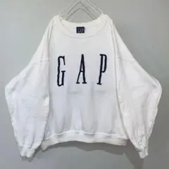 90s GAP 刺繍ロゴ クロップド丈 短丈 スウェット オールドギャップのサムネイル