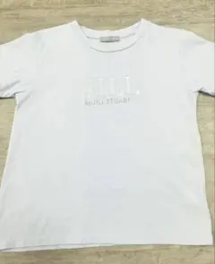 JILL by JILLSTUART ロゴ刺繍Tシャツ ライトブルー