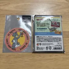 トムとジェリー　キャラクターステッカー、カセットテープ型キーホルダー