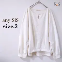 K3-024 エニィスィス カットソー 2 白 キレイめ オンワード樫山