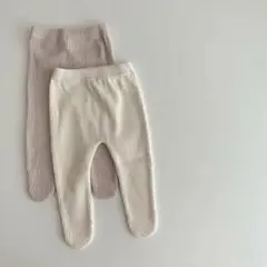 ベビーレギンス　足つき　韓国子ども服