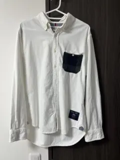 【美品】ALLOWED TO UNFOLD 　長袖シャツ　白　Lサイズ