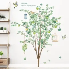 ウォールステッカー　木　植物　DIY ボタニカル　賃貸の壁でも大丈夫！