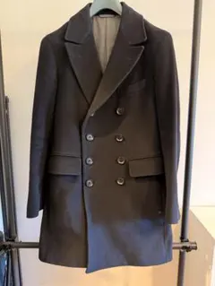 bitter's bank.com ダブルブレスト チェスターコート 黒