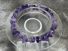 天然石 アメジスト細石（さざれ）ブレスレット