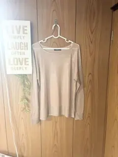 【美品】ZARA KNIT ラメ くすみピンク 長袖ニット S ♡