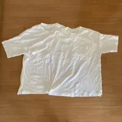 ホワイト ルーズフィット Tシャツ L XL 2枚セット