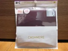 UNIQLO :C 極暖 カシミアブレンドタートルネックTシャツ M ワイン