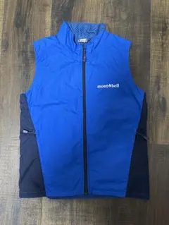 mont-bell 青 ベスト