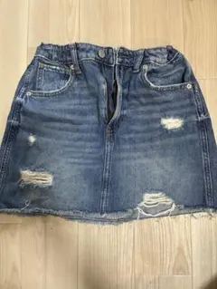 GAPデニムスカート ダメージ加工 155cm