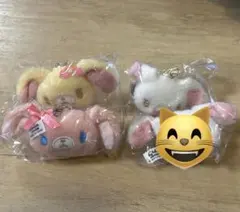シュガーバニーズ♡ぬいぐるみチャーム♡しろうさ・はなうさ・ももうさ