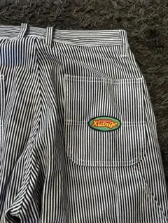 美品◎お洒落◎シルエット◎エクストララージ　ヒッコリーペインターパンツ　バギー