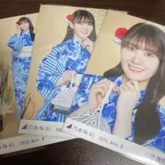 愛宕心響 浴衣 生写真 5種 乃木坂46 生写真 愛宕心響 全ツ2025 浴衣 セミコン(チュウヒキ