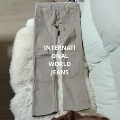 INTERNATIONAL WORLD JEANS ライトベージュ パンツ