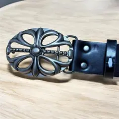 ブラックベルト　十字架 クロスバックル スタッズ　y2k グランジ