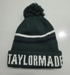 TAYLORMADE ダークグリーン ニット帽　試着のみ