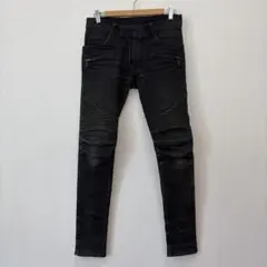BALMAIN デニム バイカージーンズ パンツ 28 ブラックswag y2k - メルカリ