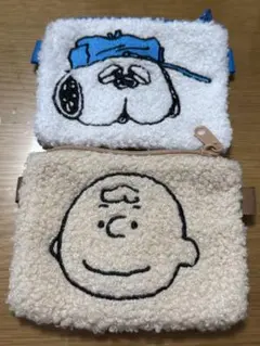 スヌーピー PEANUTS もふもふポーチ オラフ チャーリーブラウン